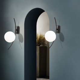 Opviq Hilal - 3821 Lámpara de pared Blanco y negro